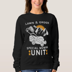 Sudadera Dad Lawn & Order Special Mowing Unit Retro Lawn Mo