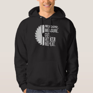 Sudadera Dad Measure Cut Swear Handyman Father Day Png