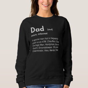 Sudadera Dad Noun Dictionary Word Definition Atm Funny Fath
