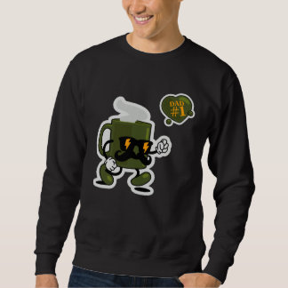 Sudadera Dad Number 1 Parenting Proud Dad Paternity Beard O