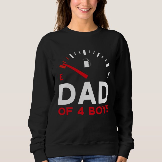 Sudadera Dad of 4 Boys Father s Day Dad (Anverso)