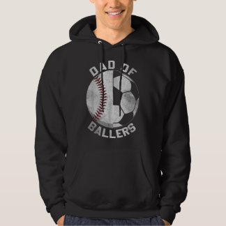 Sudadera Dad Of Ballers Soccer Baseball Ball Player Coach F