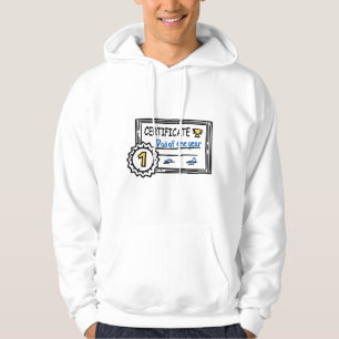 Sudadera Dad of the Year certificate father's day Award