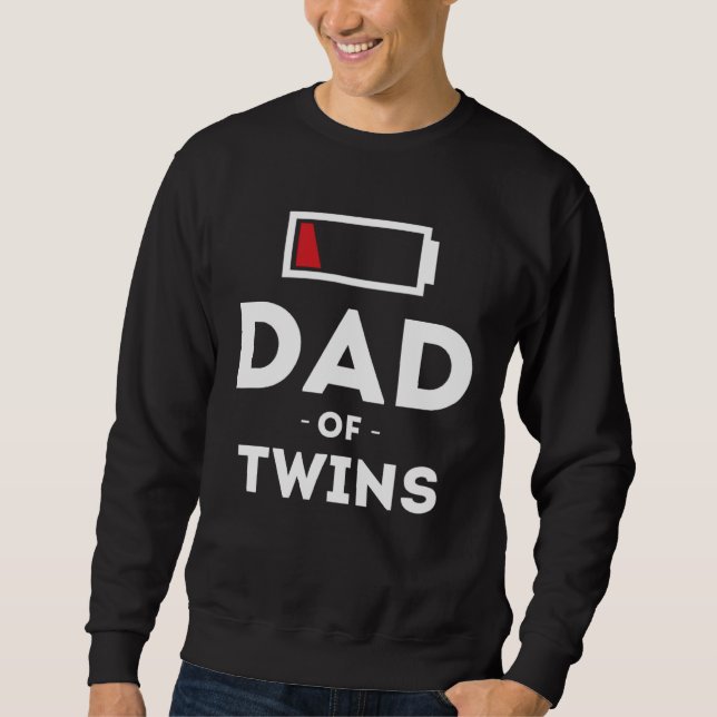 Sudadera Dad of Twins Clothing for Father Husband Dad Men (Anverso)