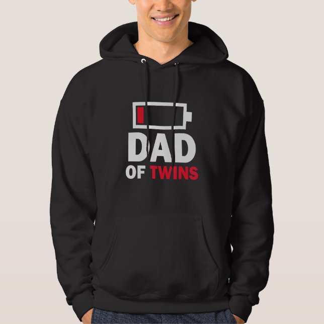 Sudadera Dad Of Twins  Father s Day Mens Grandpa (Anverso)
