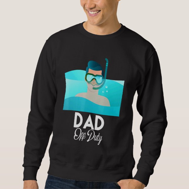 Sudadera Dad Off Duty Vacation Beach Sunset (Anverso)