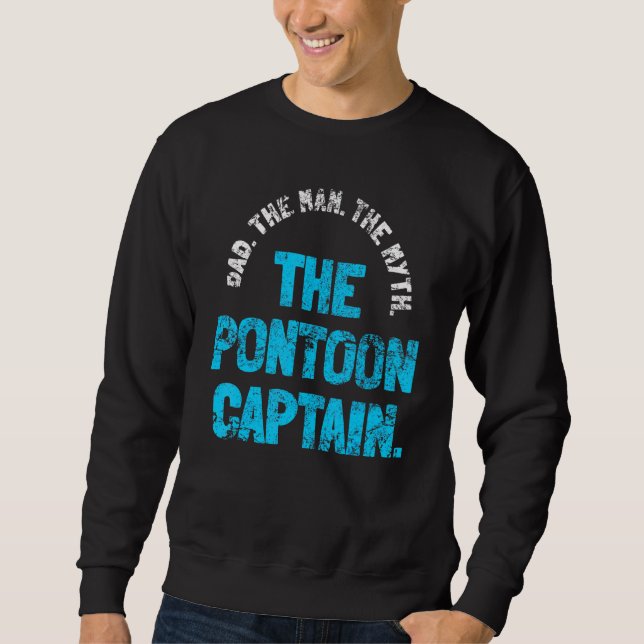 Sudadera Dad Pontoon Captain Boat (Anverso)