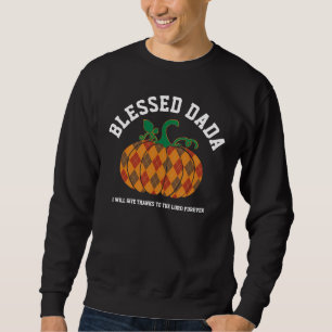 Sudadera DADA AFORTUNADO Plaid Calabaza Día de Acción de Gr