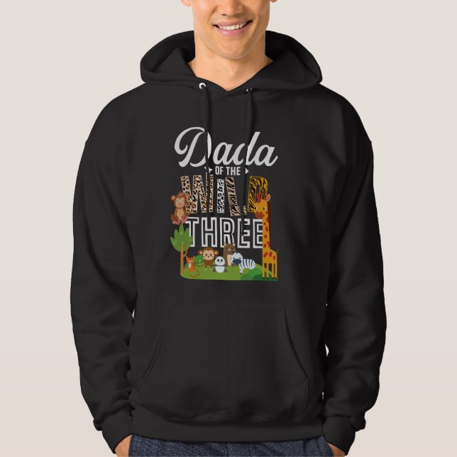 Sudadera Dada de lo salvaje y el tema de tres zoológicos Sa (Anverso)