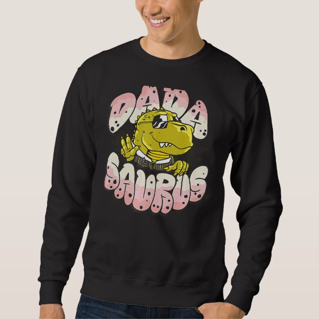 Sudadera Dada Saurus Papa Rex Dinosaur Biram Father (Anverso)