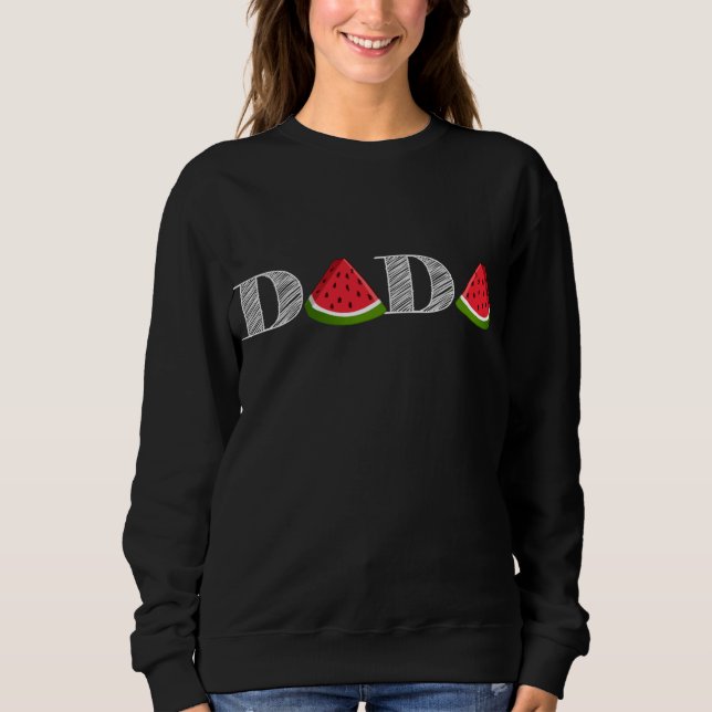 Sudadera Dadá Watermelon Funny Verano Fruto Gran Papá, Fath (Anverso)
