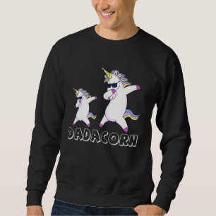 Sudadera Dadacorn - Magnífico Rainbow Unicorn Horse Family 