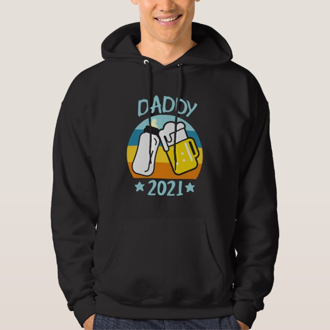 Sudadera Daddy 2021 Father Baby Birth Men  Dad (Anverso)