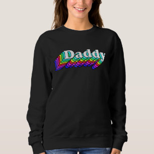 Sudadera Daddy Gay Daddy Bear Retro Lgbt Rainbow Lgbtq Prid