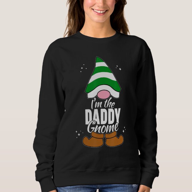 Sudadera Daddy Gnome Matching Family Group Christmas Party  (Anverso)