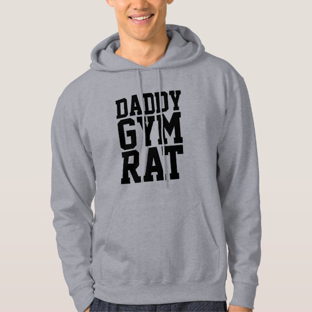 Sudadera DADDY GYM RAT, graciosas patatas para papá (Anverso)