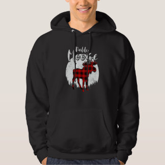 Sudadera Daddy Moose Red Plaid Buffalo Matching Family Paja