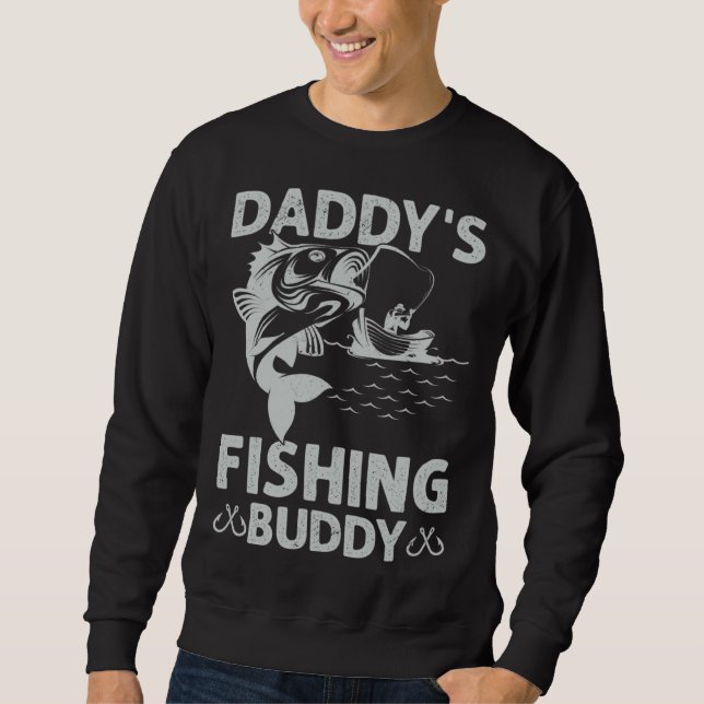 Sudadera Daddy s Fishing Buddy Fishing Papa Son Boy Fathers (Anverso)