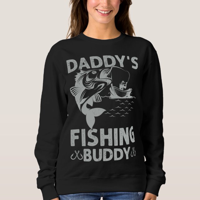 Sudadera Daddy s Fishing Buddy Fishing Papa Son Boy Fathers (Anverso)