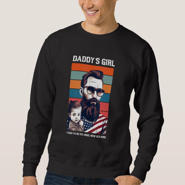 Sudadera Daddy s Girl My Dad Is My Guardian Angel (Anverso)