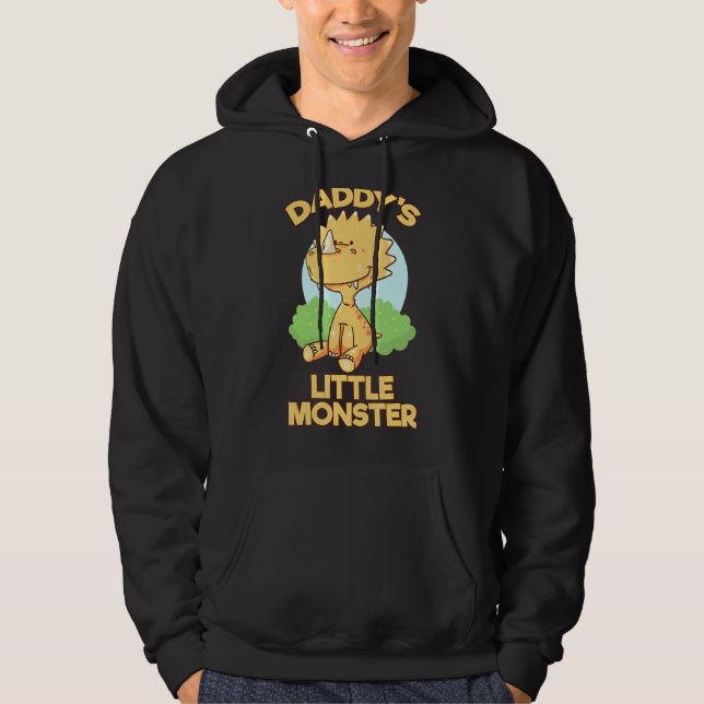 Sudadera Daddy Saurus Para Rex Dads Hombres Día De Los Padr (Anverso)