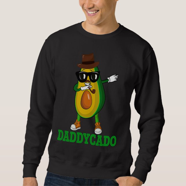 Sudadera Daddycado  Dabbing Daddy Avocado Vegan Father's Da (Anverso)