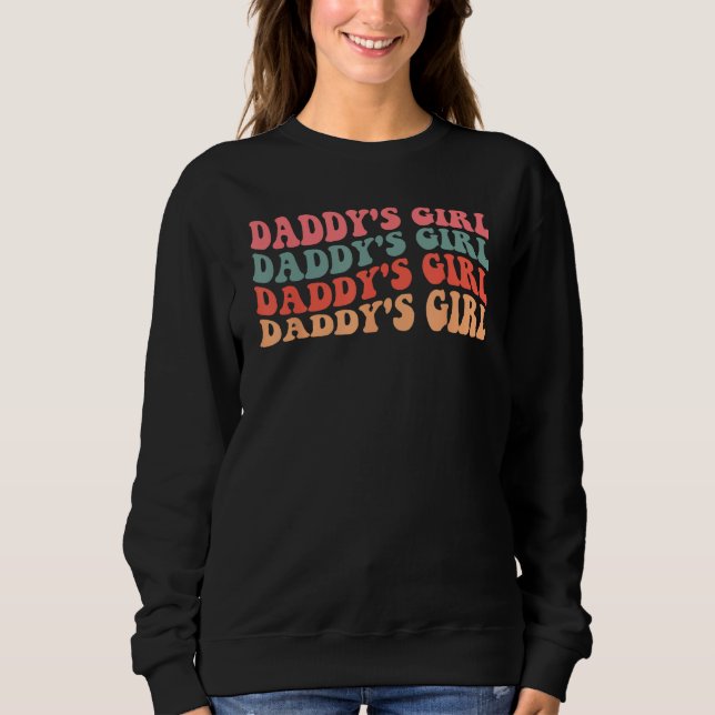 Sudadera Daddy's Girl Retro Vintage (Anverso)