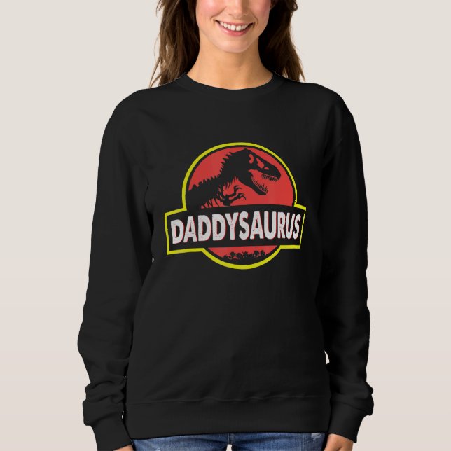 Sudadera Daddysaurus Dad Husband Matando Dinosaurio (Anverso)