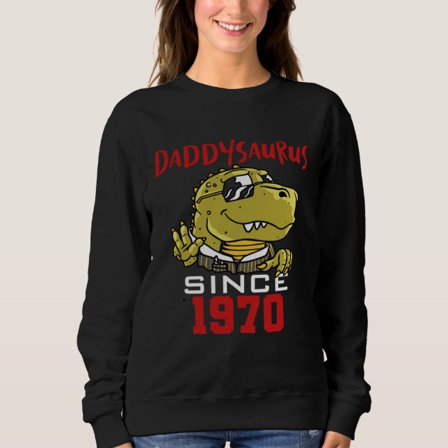 Sudadera Daddysaurus desde 1970 (Anverso)
