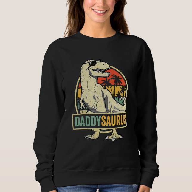 Sudadera Daddysaurus Rex Dinosaur Daddy Saurus (Anverso)