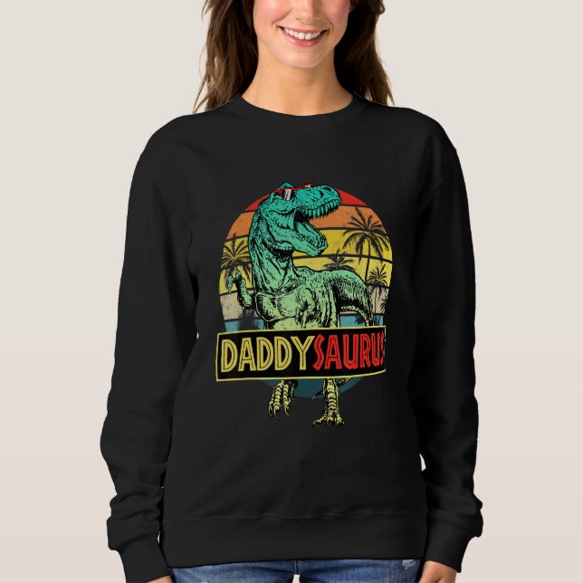 Sudadera Daddysaurus T Rex Dinosaur Daddy Saurus Family Mat (Anverso)