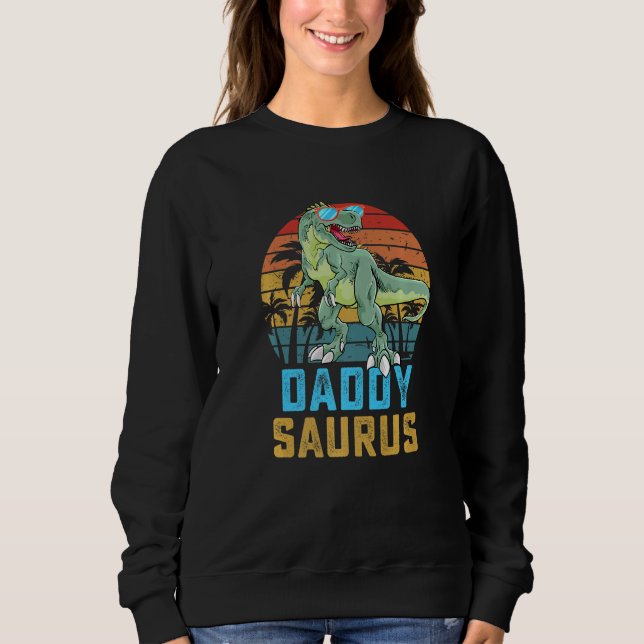 Sudadera Daddysaurus T Rex Dinosaur Daddy Saurus Family Mat (Anverso)