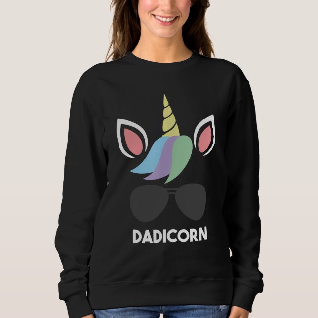 Sudadera Dadicorn Funny, el mejor regalo del Día del Padre  (Anverso)