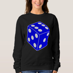 Sudadera Dados de Juego Azules Disfraz de Halloween Cool Ro