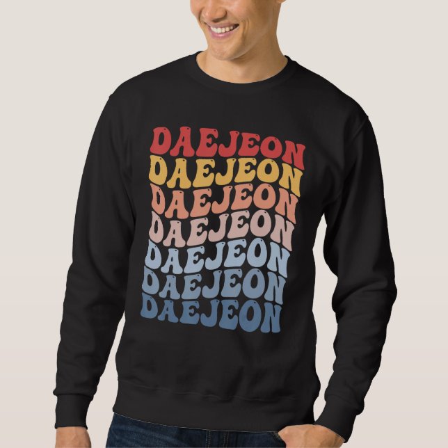Sudadera Daejeon City Groovy Retro (Anverso)