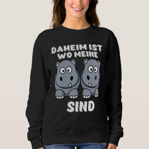 Sudadera Daheim Es Wo Meine Hippos Sind Hippo Hippos Iron