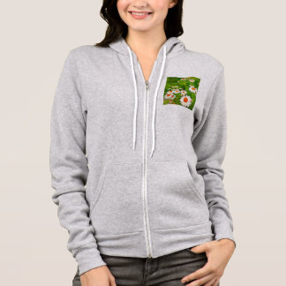 Sudadera Daisitas de los Jardínes Blancos Brillantes y Colo