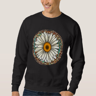 Sudadera Daisy Leopard Flower Western Southern Hippy Boho G
