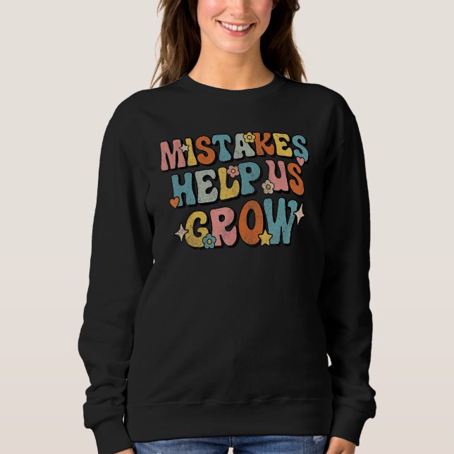 Sudadera Daisy Positive Growth Mindset Retro Teacher Back T (Anverso)