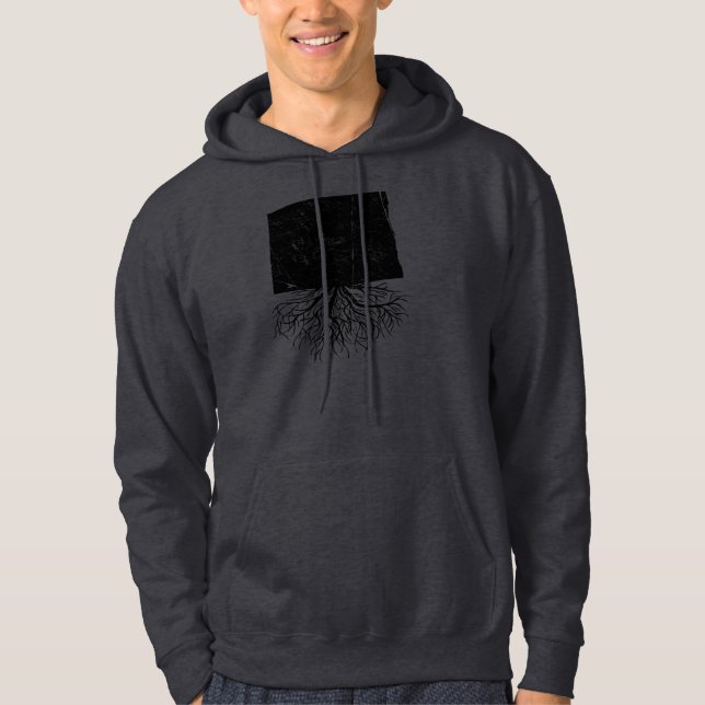 Sudadera Dakota del Norte auténtico arraiga la camiseta (Anverso)