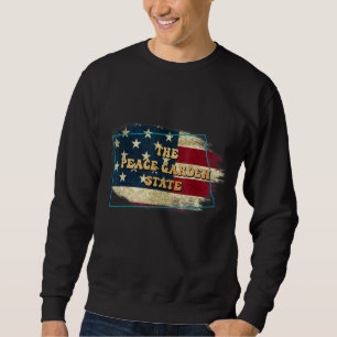 Sudadera Dakota Del Norte Y Us Flag Motto