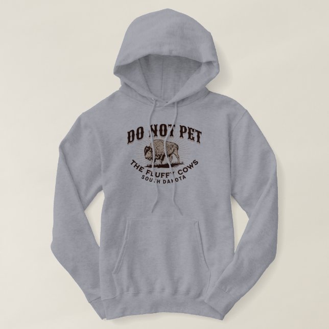 Sudadera Dakota del Sur no Mascota el veneno de vacas flaca (Diseño del anverso)
