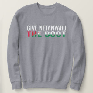 Sudadera Dale la bota a Netanyahu caricatura de Palestina l