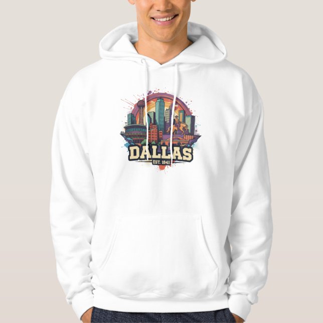 Sudadera Dallas Texas T-Shirt | Orgullo de la ciudad estata (Anverso)