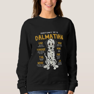 Sudadera Dalmacia Anatomía Graciosa Perro Mamá Papá Cute