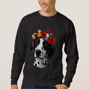 Sudadera Dalmacia con arte de corona floral