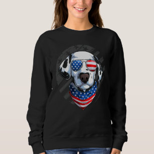 Sudadera Dálmata Patriótico 4 De Julio