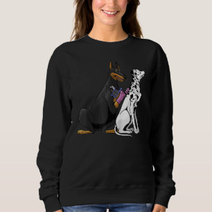 Sudadera Dalmatian Doberman Perro Guay Tattoo Artista Tatto