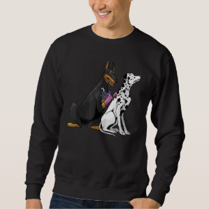 Sudadera Dalmatian Doberman Perro Guay Tattoo Artista Tatto