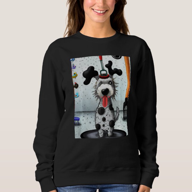 Sudadera Dalmatian dog artwork puppy (Anverso)